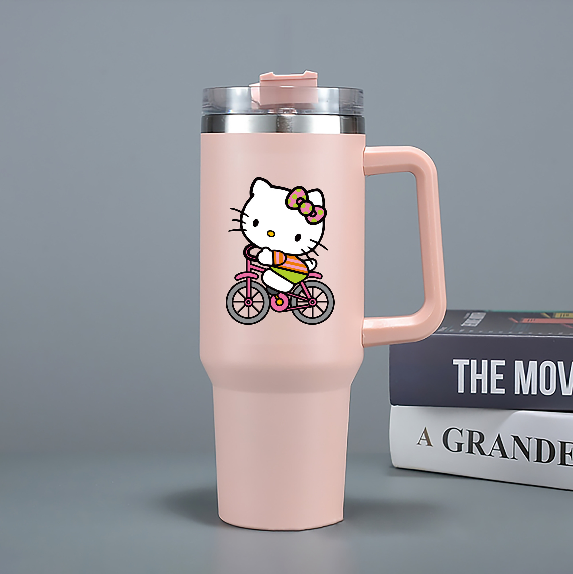 （画像用） Hello Kitty ハローキティ 1200mL車用タンブラー（カラープリント）